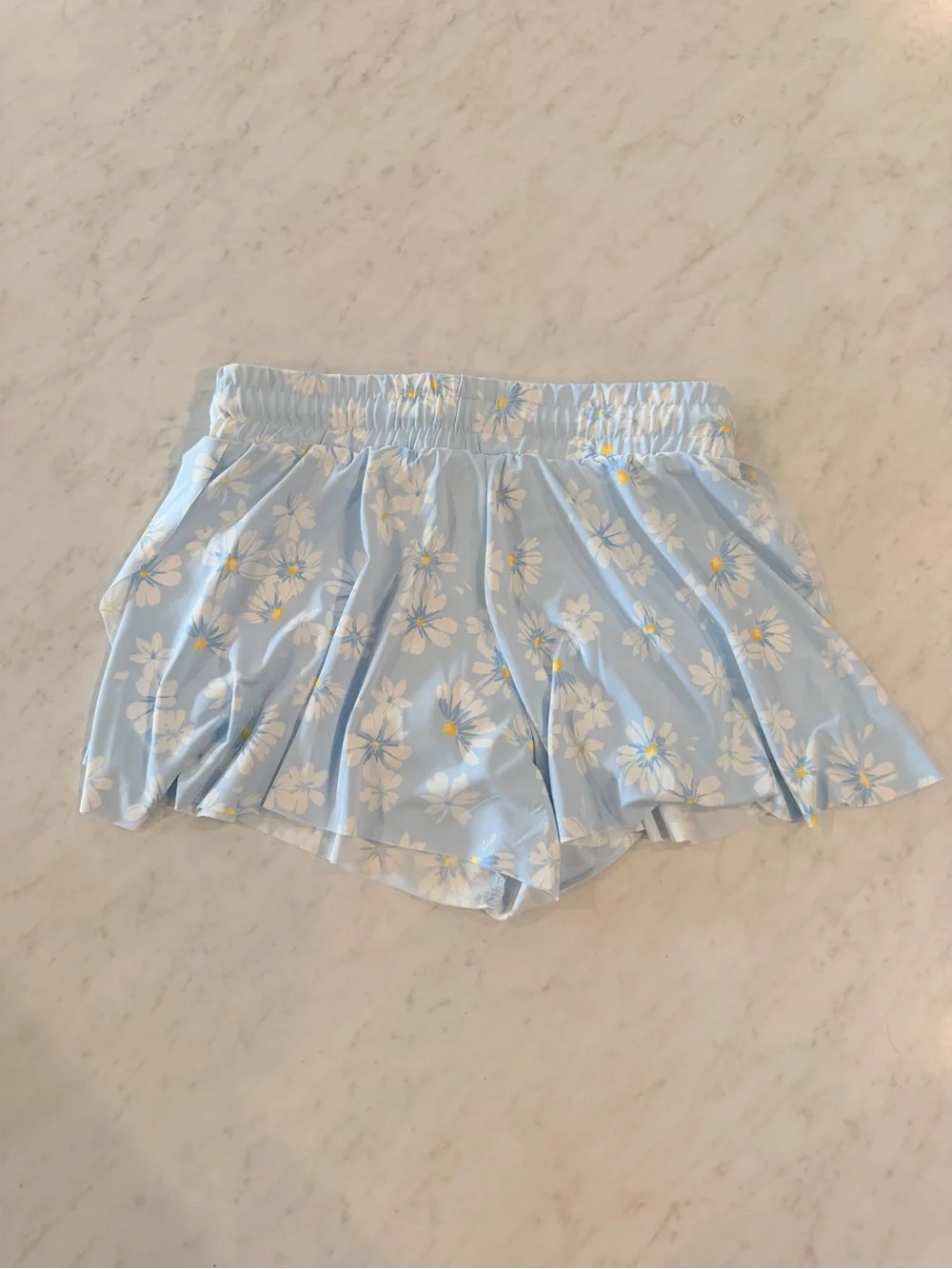 btween Light Blue Daisy Flutter Shorts